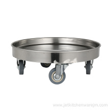 Stainless Steel Round Turnover Cart For Transport